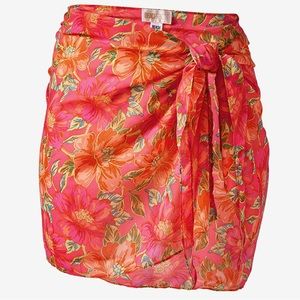 Beach Riot Melanie Sarong in Miami Peony NWT